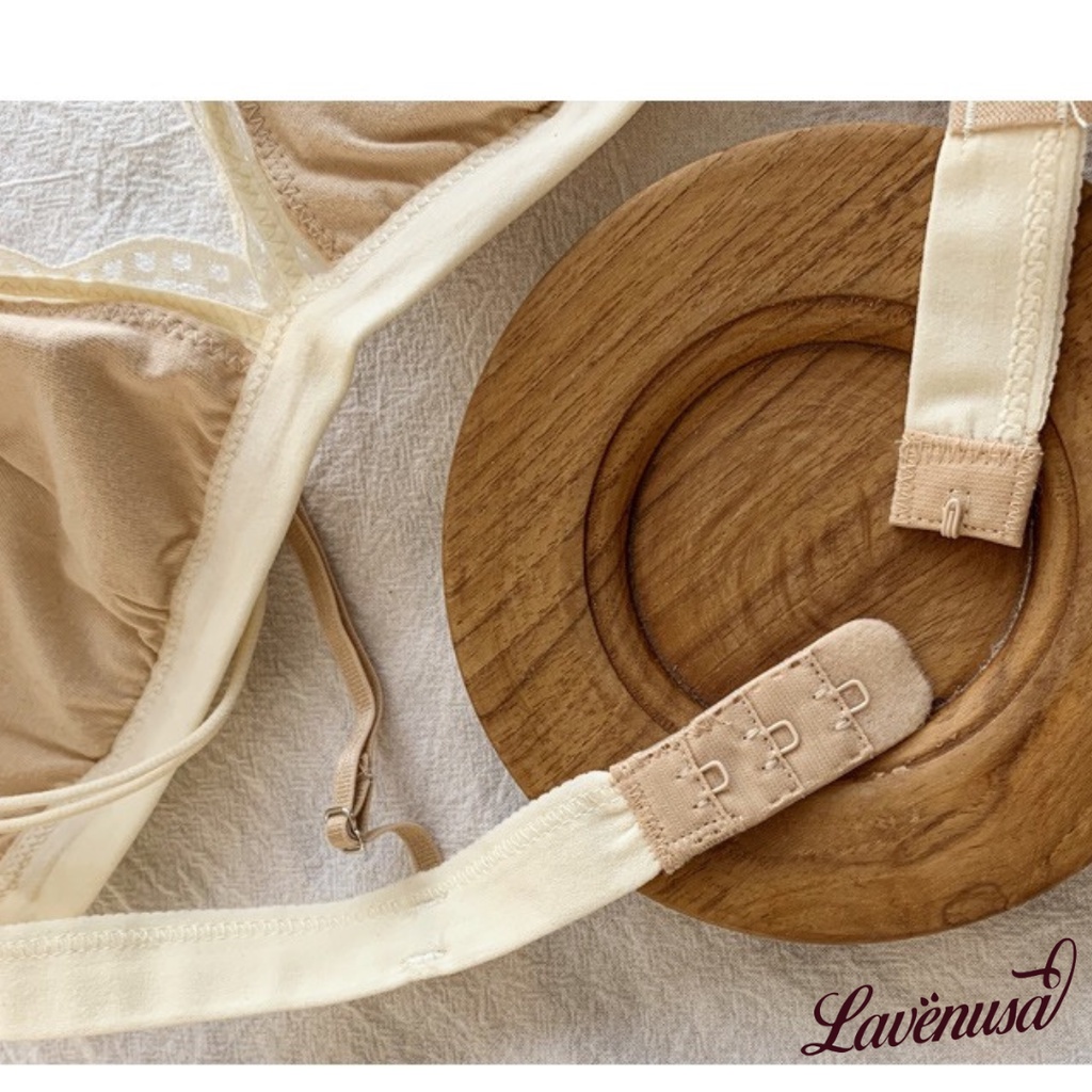 Áo lót ren 2 dây đệm mỏng mềm mịn nhẹ nhàng quyến rũ gợi cảm LAVENUSA AL25