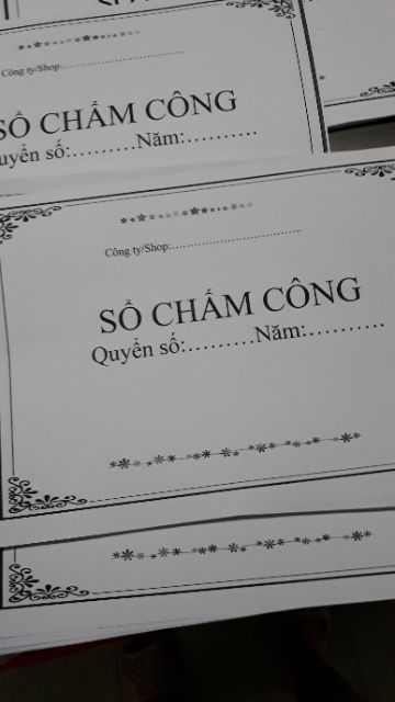 SỔ CHẤM CÔNG A4 CHO SHOP/CTY