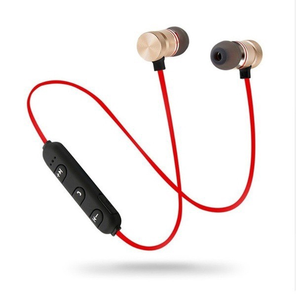 Magnetic Metal Sports Fitness Sweatproof Stereo Bass Noise Cancelling Wireless Bluetooth earphone