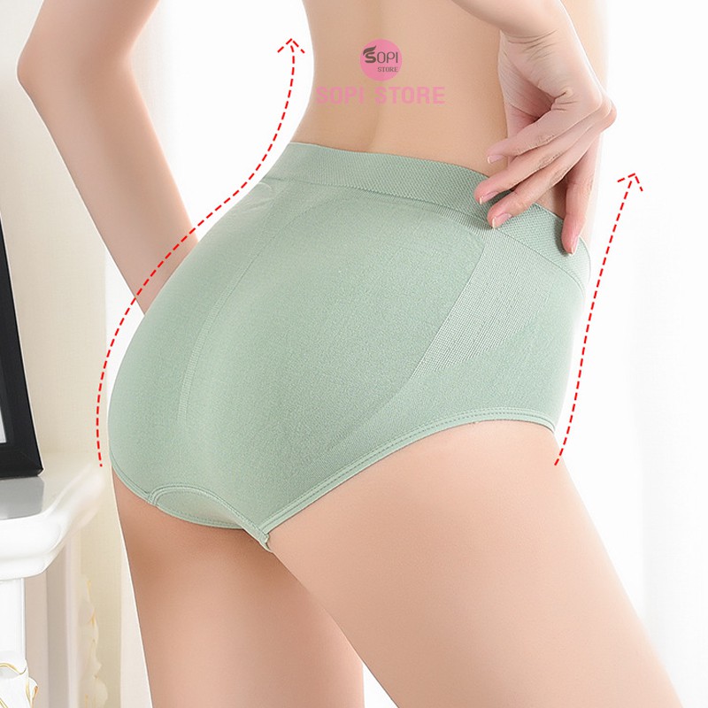 Quần lót nữ cotton tổ ong 3D xuất Nhật freesize, quần lót nâng mông siêu co giãn kháng khuẩn QLH23 - Sopi Store | BigBuy360 - bigbuy360.vn