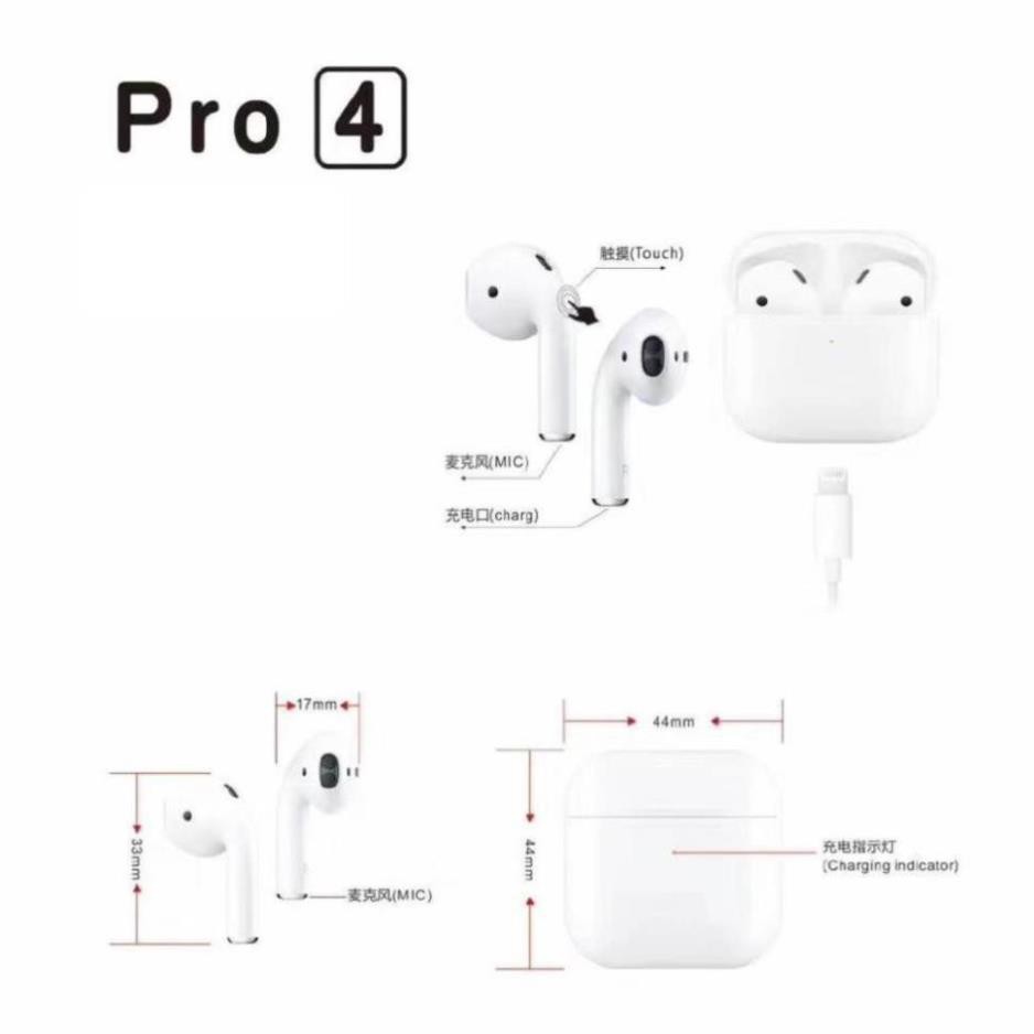 HỘP ĐỰNG  Tai Nghe Bluetooth Khong Day Airpods Mini Pro 4 Chuyên Cho Gaming Âm Thanh True Wireless Cho Iphone Và Android