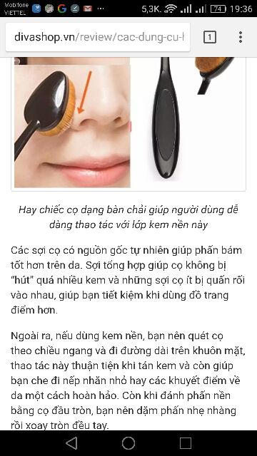 Cọ tán kem nền lông cừu cao cấp