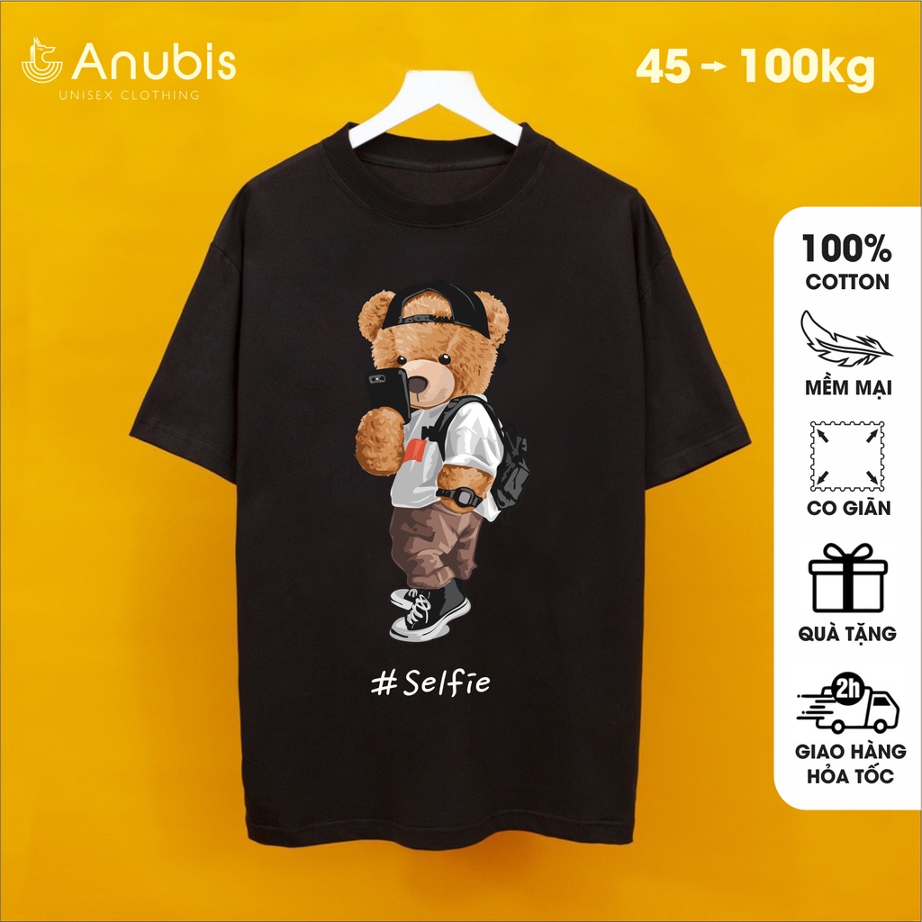 Áo Thun Unisex Teddy Selfie Anubis Store