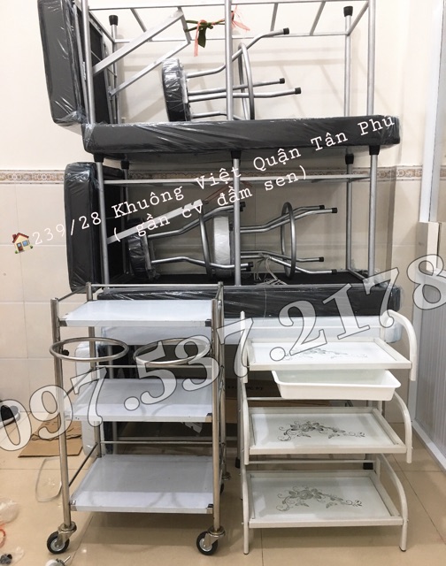 Giường nối mi phun xâm
