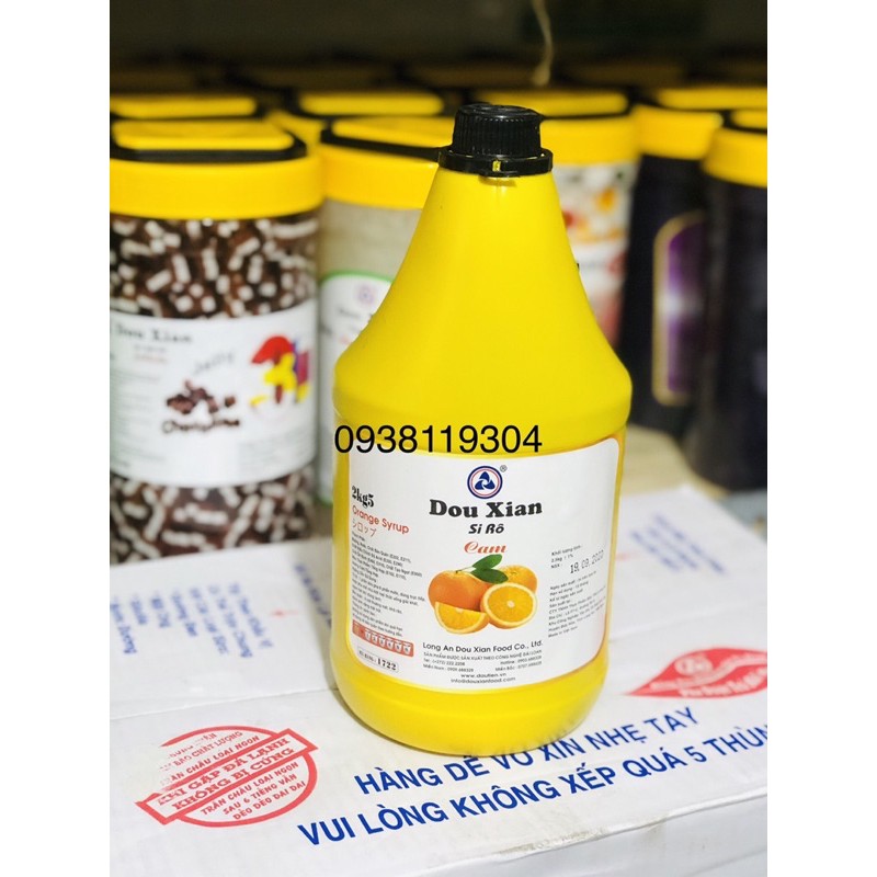 Siro Đào DowXian 2kg5 bình Vàng