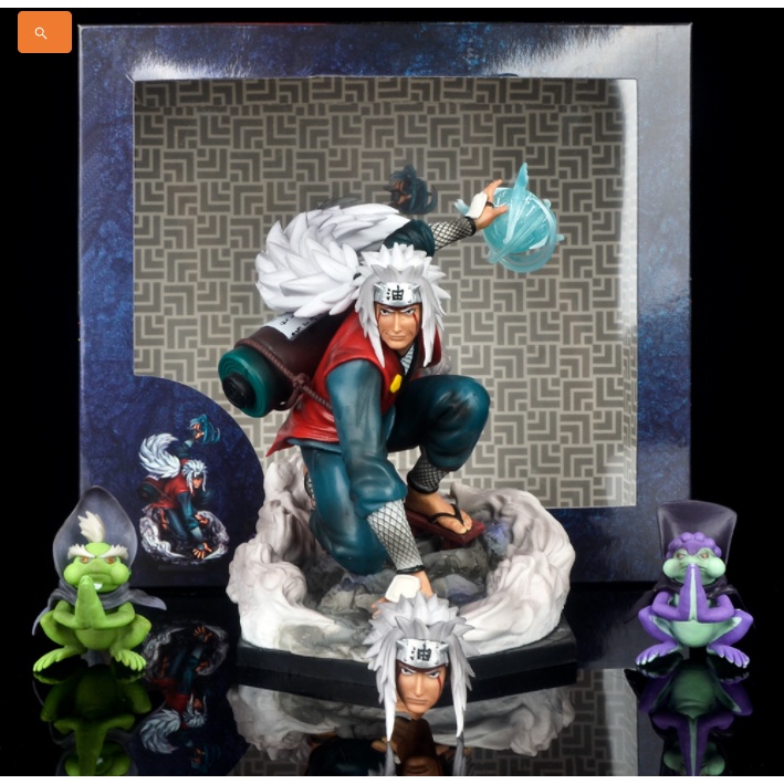 Mô hình Jiraiya 2 đầu tiên thuật 2 cóc chất lượng cao Naruto 19cm