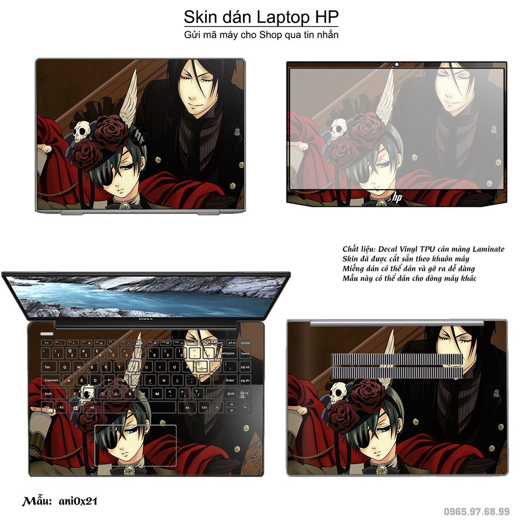 Skin dán Laptop HP in hình Anime (inbox mã máy cho Shop)