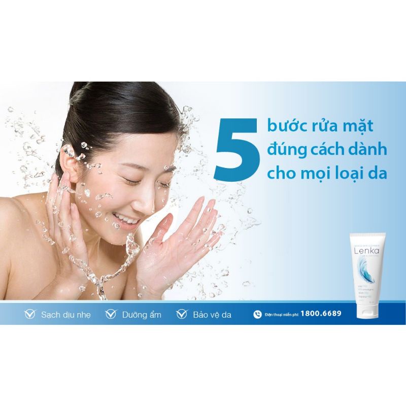 Lenka sữa rửa mặt LENKA Nhất Nhất 150ml dịu nhẹ ko mùi