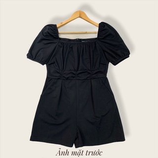 Bộ Jumpsuit Bigsize Cổ Vuông Liền Quần Chất Tuyết Mưa Cao Cấp