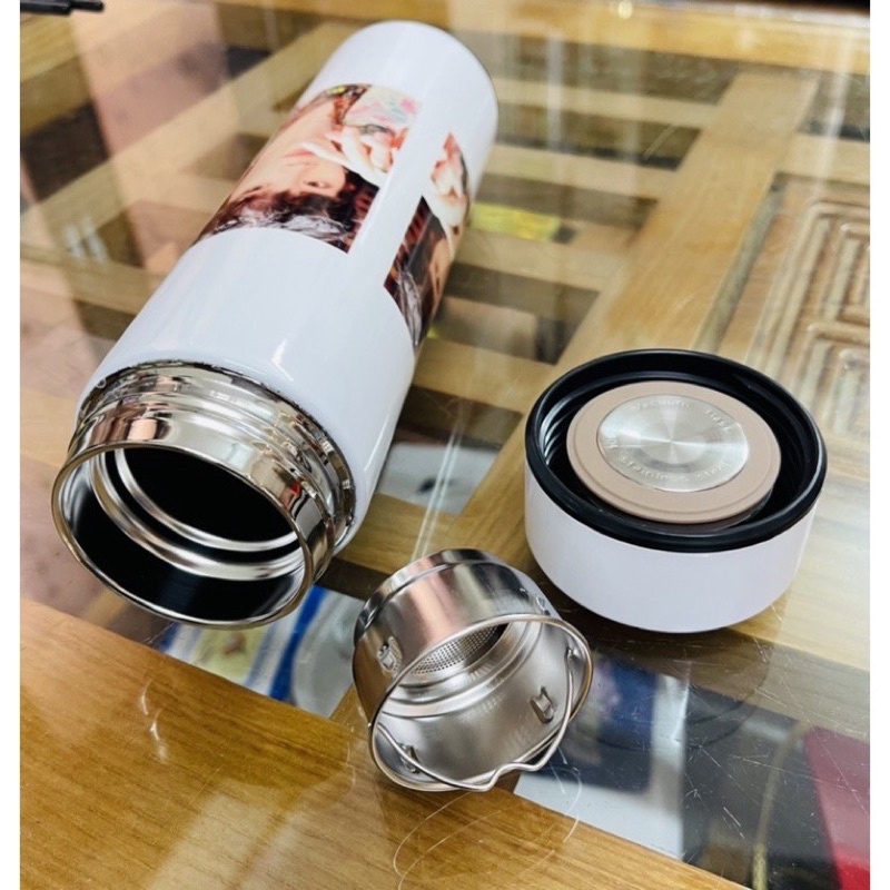 Bình nước giữ nhiệt in hình ảnh theo yêu cầu