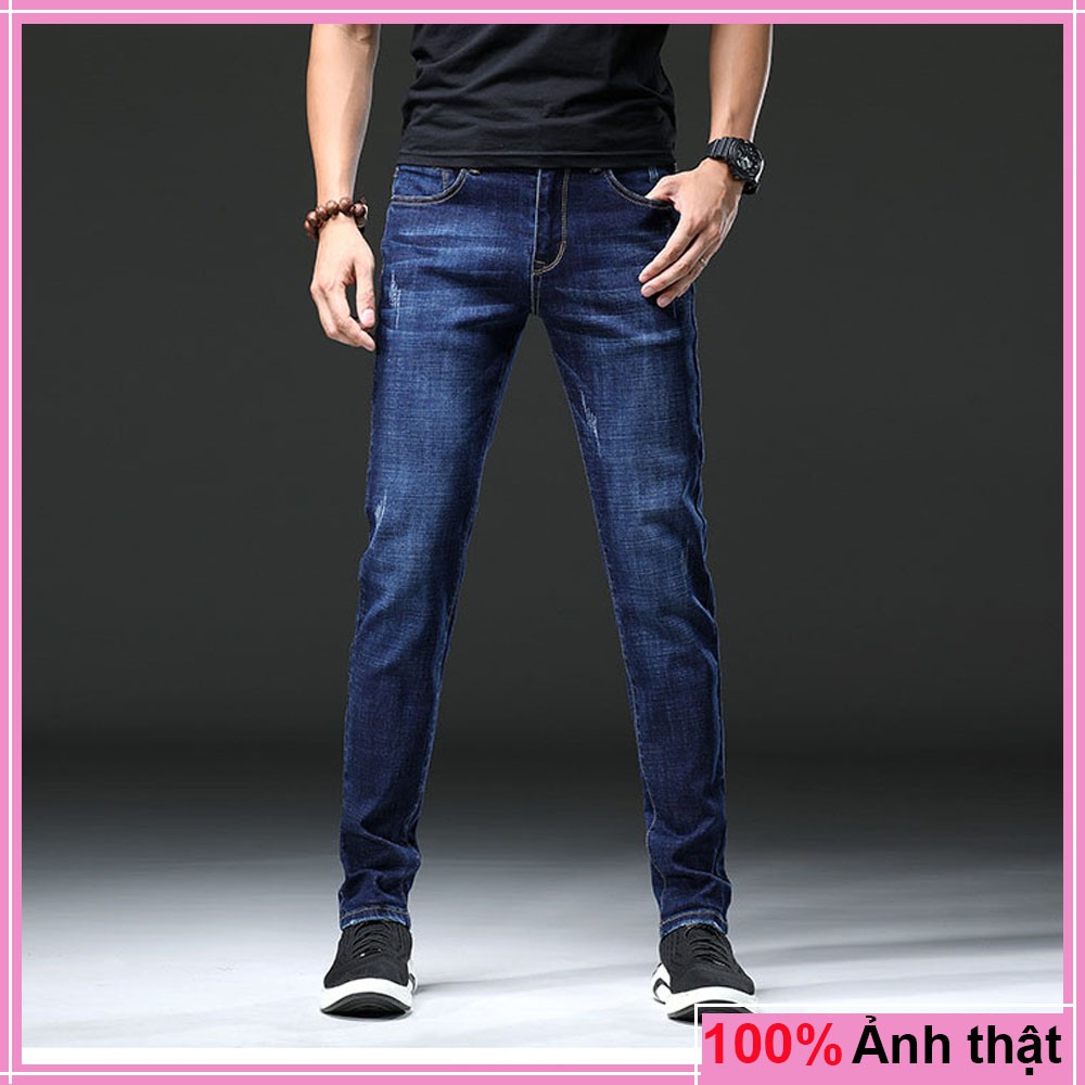 Quần jean nam chất bò cào nhẹ ⛔FRESHIP⛔ Quần Nam ống côn co giãn | BigBuy360 - bigbuy360.vn