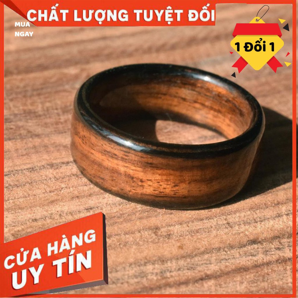 [Handmade 100%] Nhẫn gỗ sưa uốn - Làm Quà Tặng