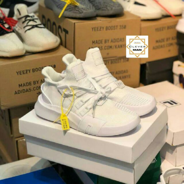 GIẦY đẹp (FULLBOX) Giày thể thao EQT ADV 2018 FULL WHITE Trắng giá tốt . . . . hot ³ /