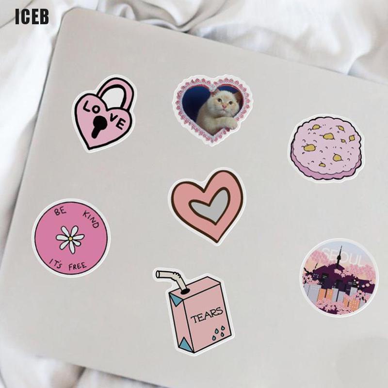 Set 50 Sticker Hoạt Hình Dán Trang Trí