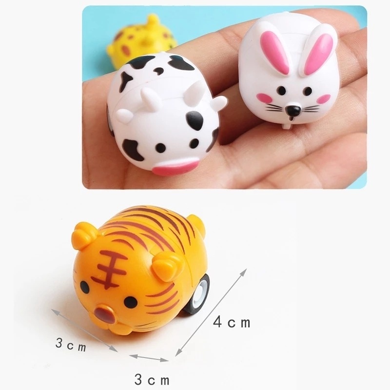 Mô Hình Đồ Chơi Xe Kéo Động Vật Hoạt Hình Trọng Lượng Nhẹ Dễ Thương Cho Trẻ Em