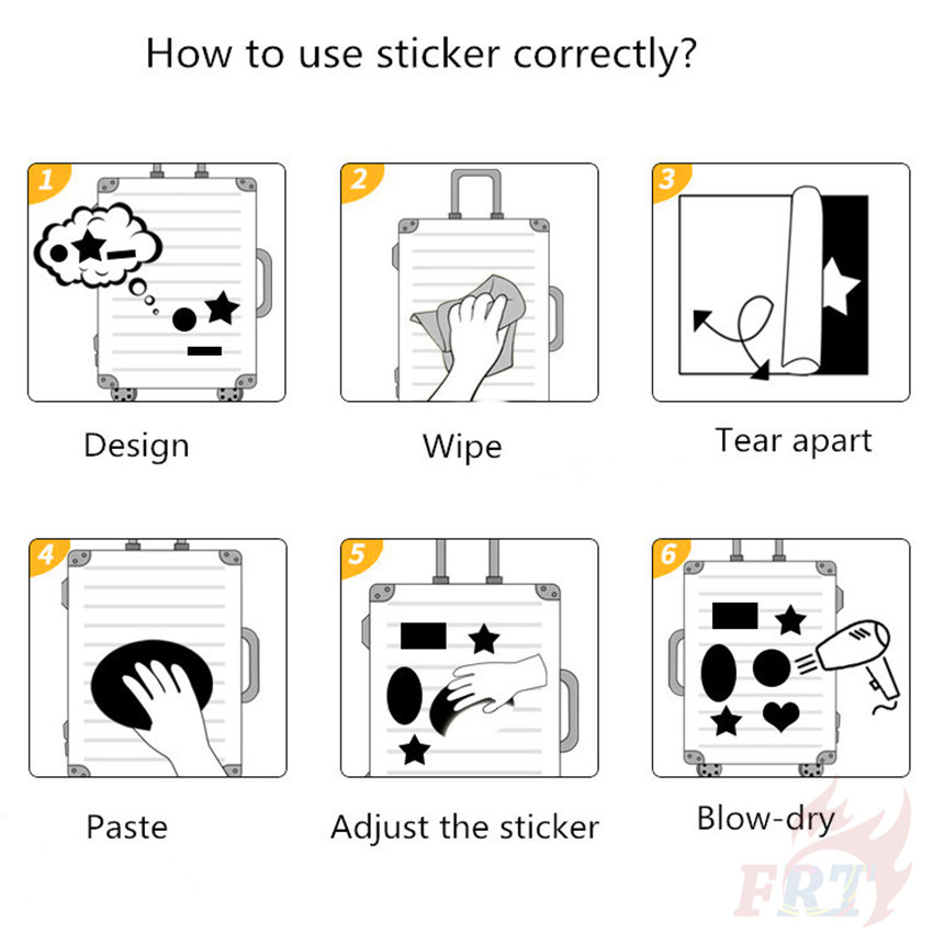 Bộ 100 Miếng Dán Trang Trí Laptop / Vali Hình One Direction 1d - Series B