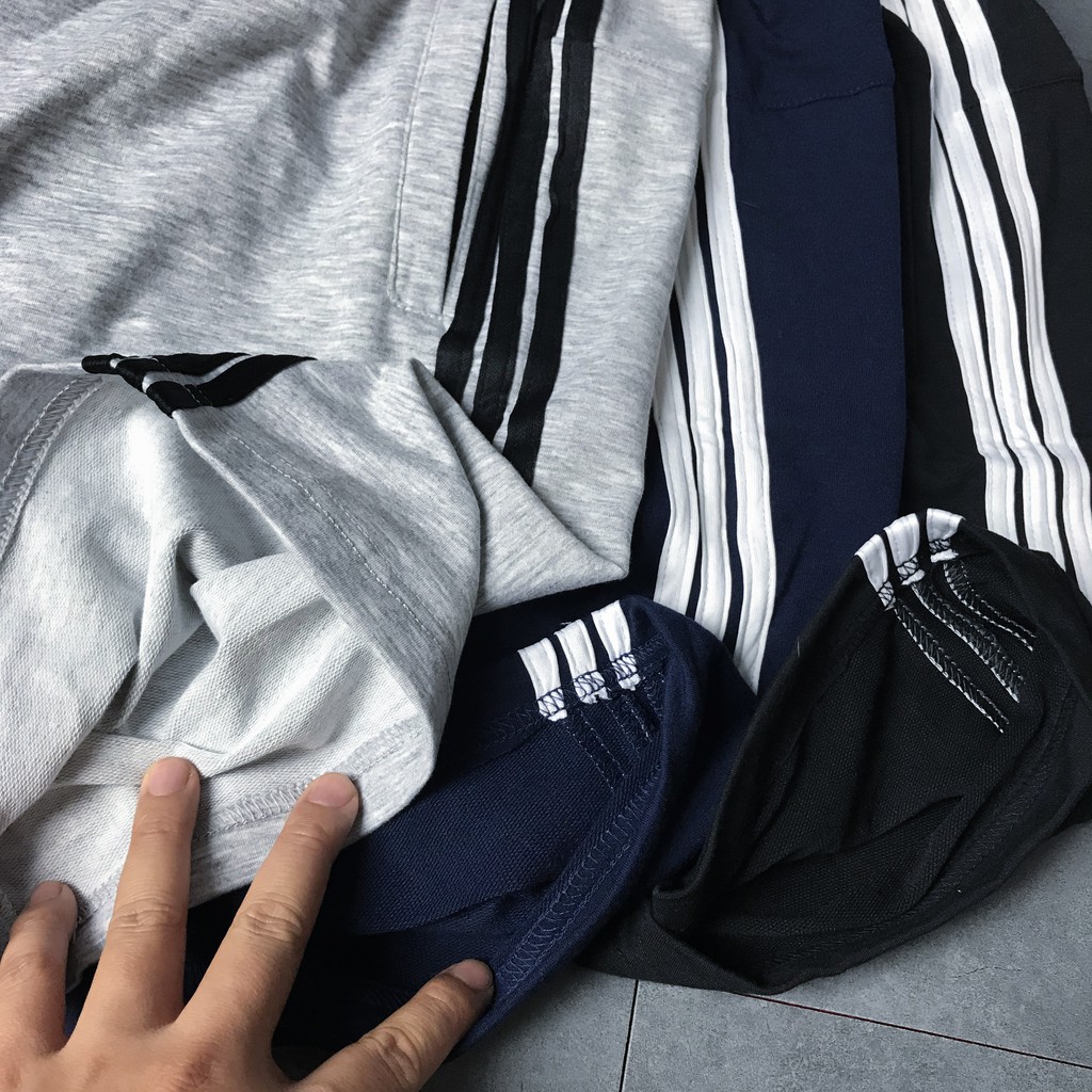 Quần Đùi Nam Thể Thao 3 Sọc, Chất Nỉ Da Cá Bền Bỉ, Mặc Thoải Mái Dễ Chịu | BigBuy360 - bigbuy360.vn