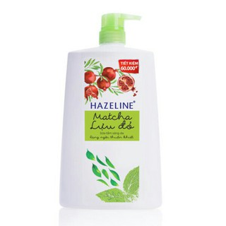 Sữa tắm sáng da hazeline matcha lựu đỏ 1.2kg