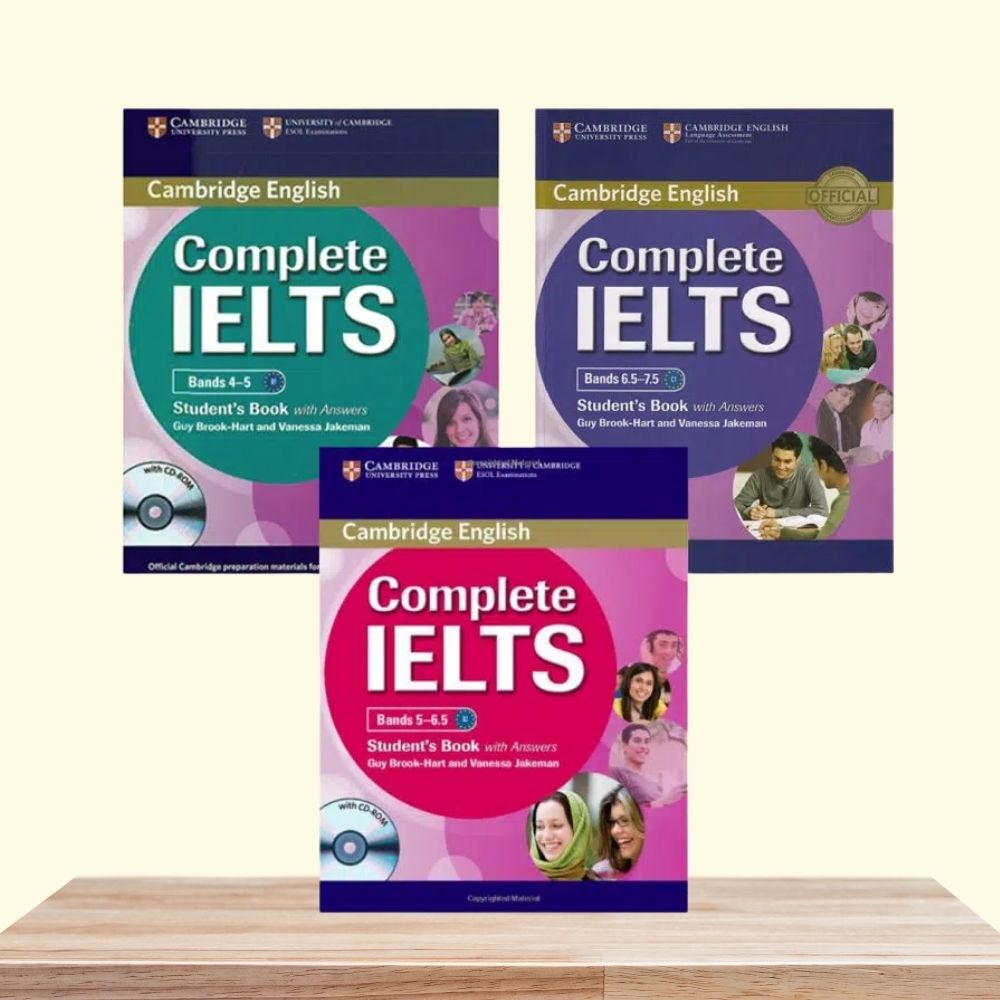 Trọn bộ 3 level Sáchh Complete IELTS 4-5, 5-6.5, 6.5-7.5