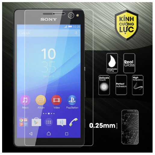 Sony Xperia C5 Ultra dán kính cường lực