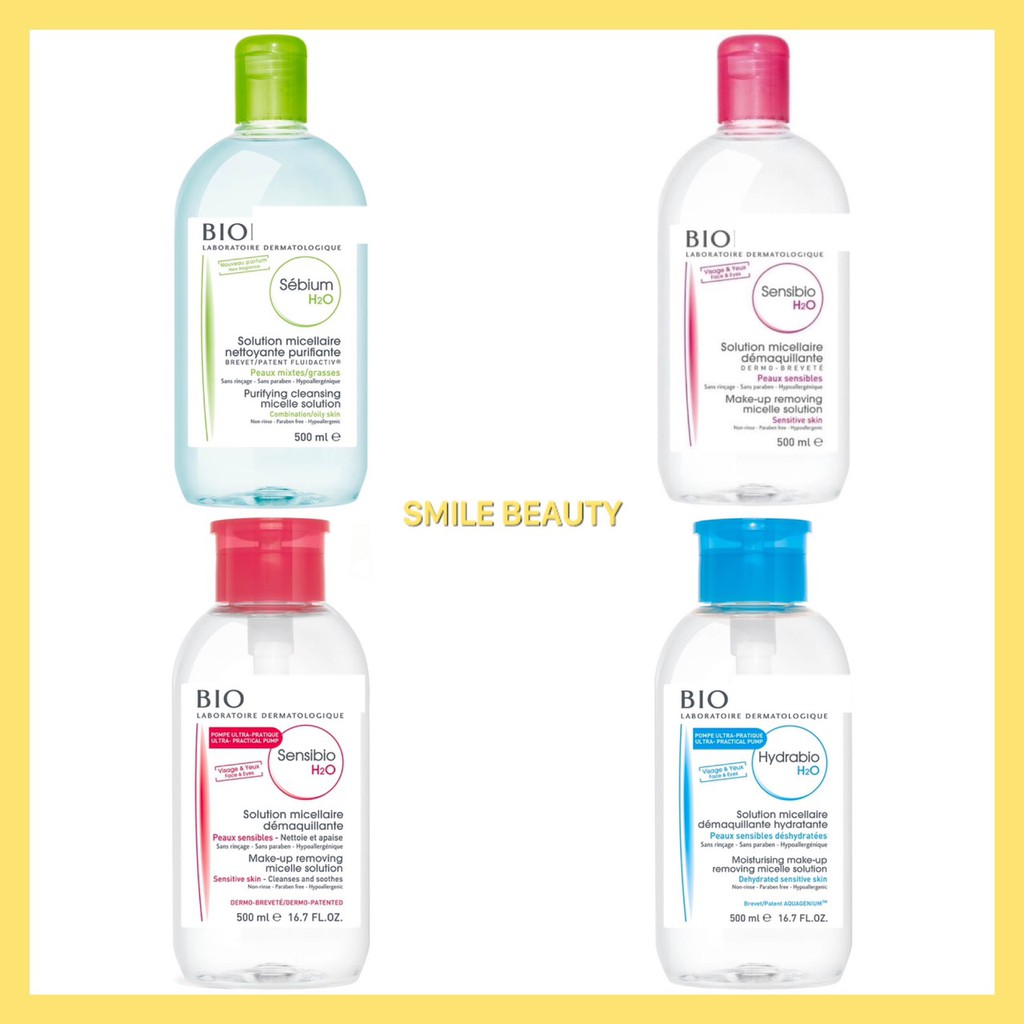 [Mã 153FMCGSALE1 giảm 10% đơn 250K] Nước Tẩy Trang làm sạch sâu Bioderma – 500ml