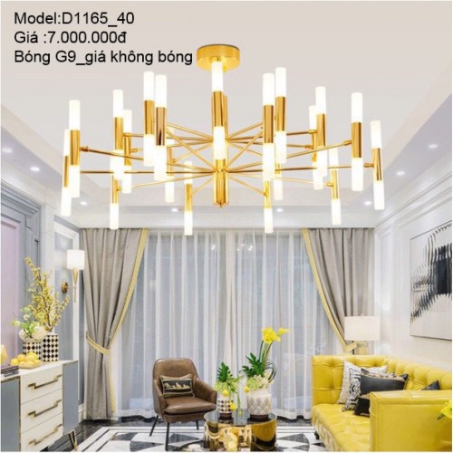 Đèn Thả Thuy tinh Phòng khách Đèn chùm thả, đèn thả pha lê hiện đại đẹp