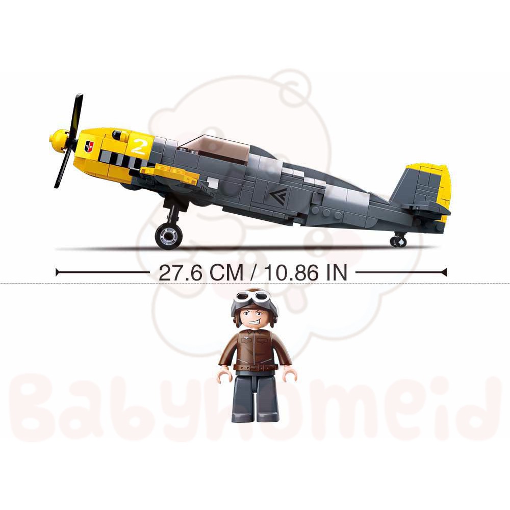 Bộ Đồ Chơi Lắp Ráp Sluban M38-b0692 Wwii-messerschmit Bf109 (216 Con)