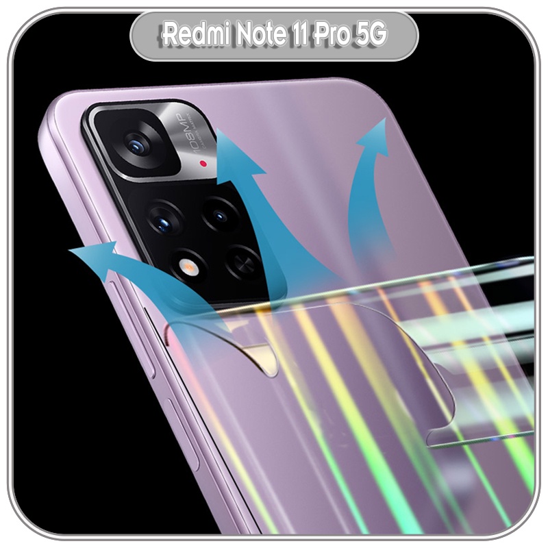 Miếng dán PPF 7 màu cho Xiaomi Redmi Note 11 Pro Plus 5G chống trầy mặt lưng