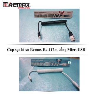 CÁP SẠC LÒ XO TYPE-C REMAX RC-117A/117M