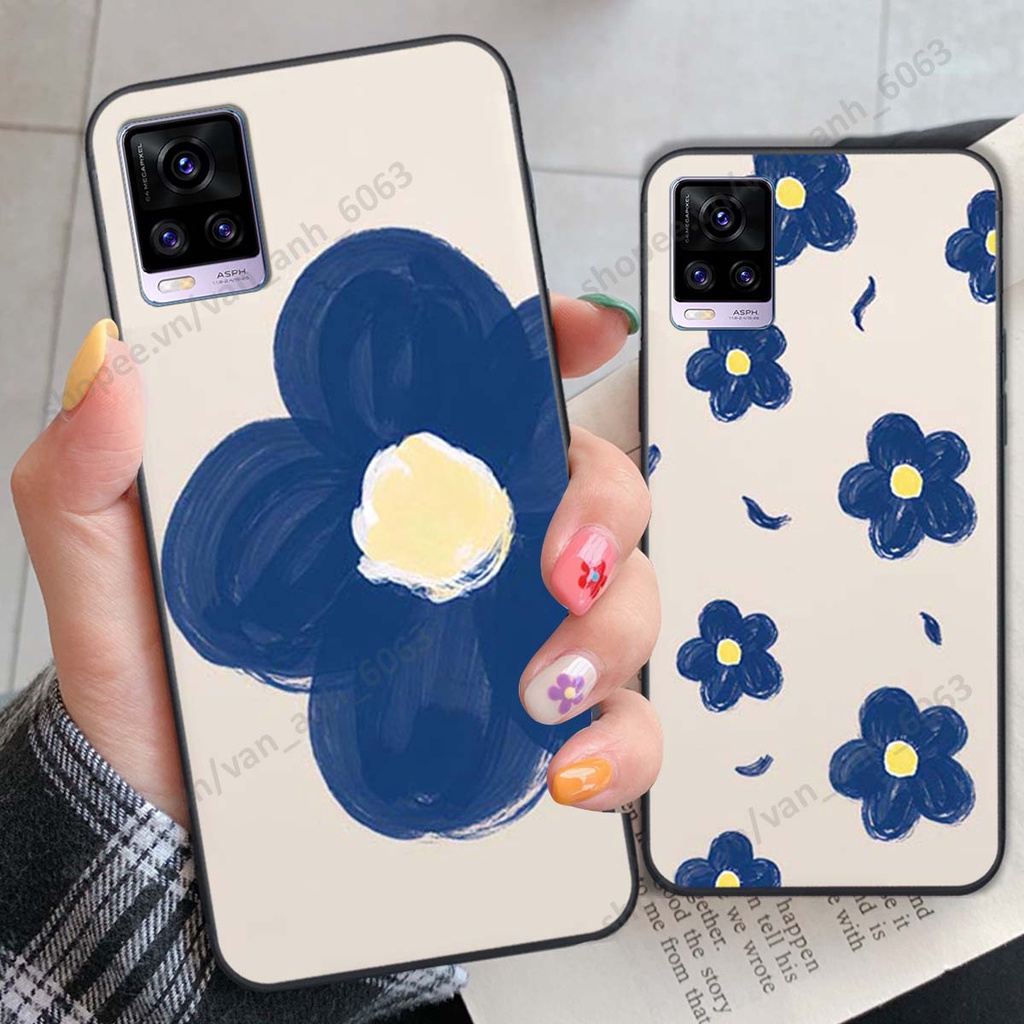 Ốp lưng Vivo V20 in hình hoa, gấu rich bear nghệ thuật, thời trang