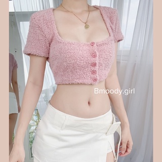 ✨ĐỢT CẢI TIẾN MỚI✨ Áo Croptop LÔNG dàn nút Sexy———— Vui lòng đọc Mô tả sản phẩm