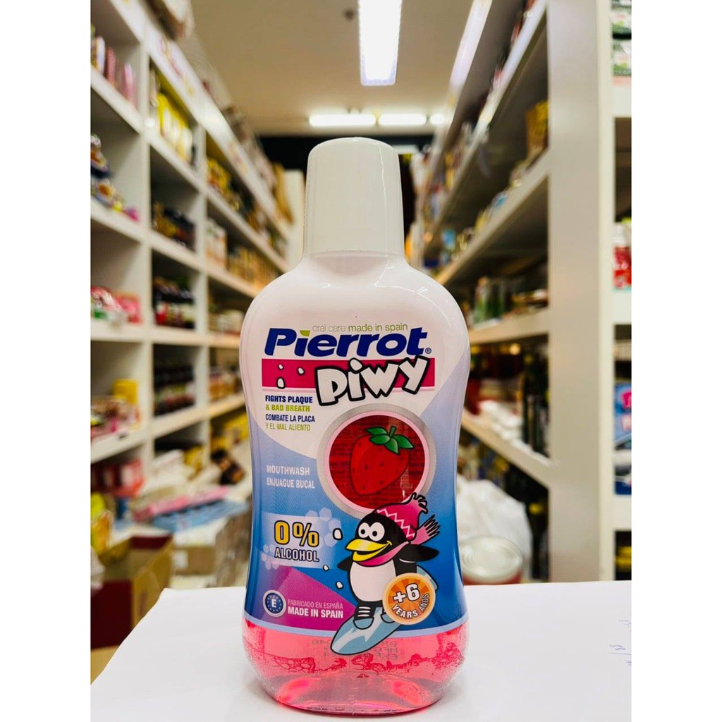 Nước Súc Miệng Hương Dâu Tây Trẻ Em Pierrot 500ml