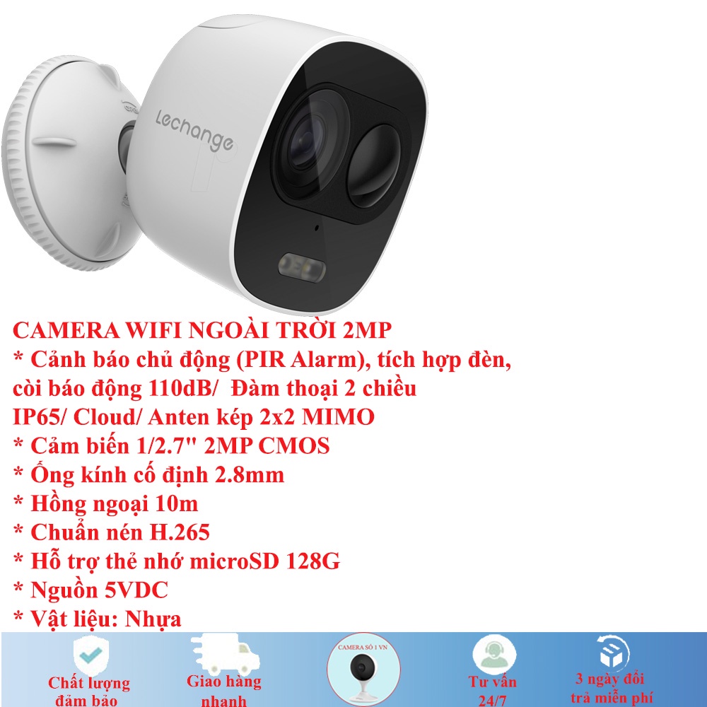 Camera IP WiFi Ngoài Trời 2MP Báo Động IMOU Looc C26EP, có đèn trợ sáng bảo hành 24 tháng