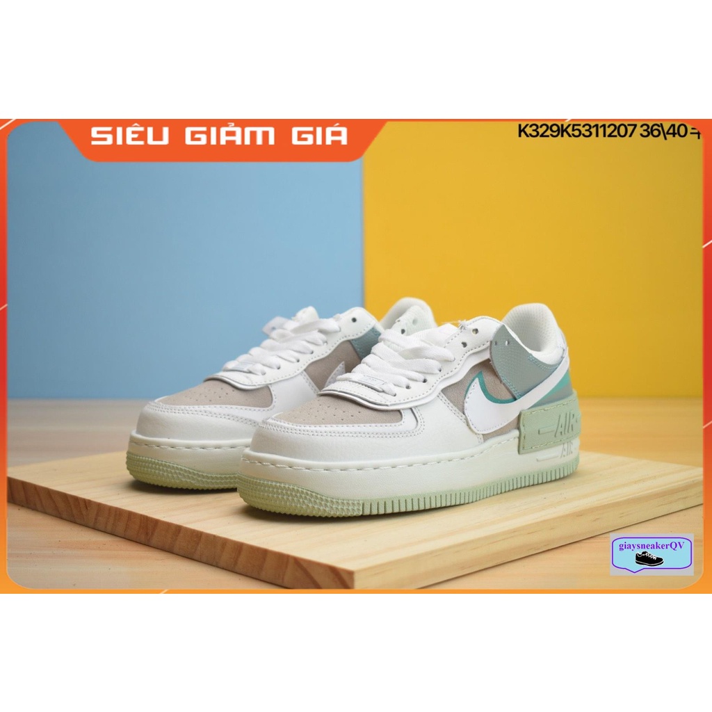 Giày thể thao Air Force 1 Shadow Spruce Aura Green siêu phong cách, cao cổ  năng động,AF1