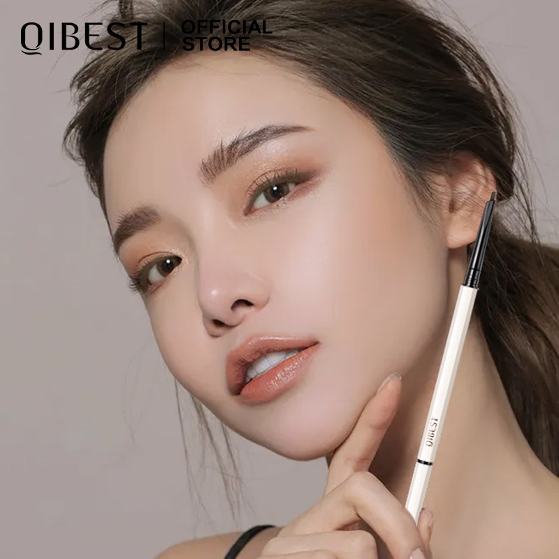 Bút kẻ lông mày 3D QIBEST lâu trôi đầu bút tam giác nhỏ 5 màu tuỳ chọn 23g | BigBuy360 - bigbuy360.vn