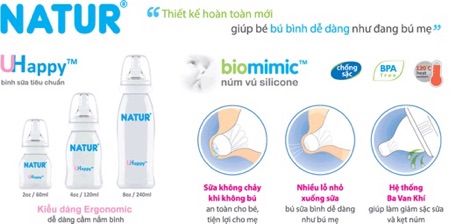 Bình sữa Natur cổ hẹp