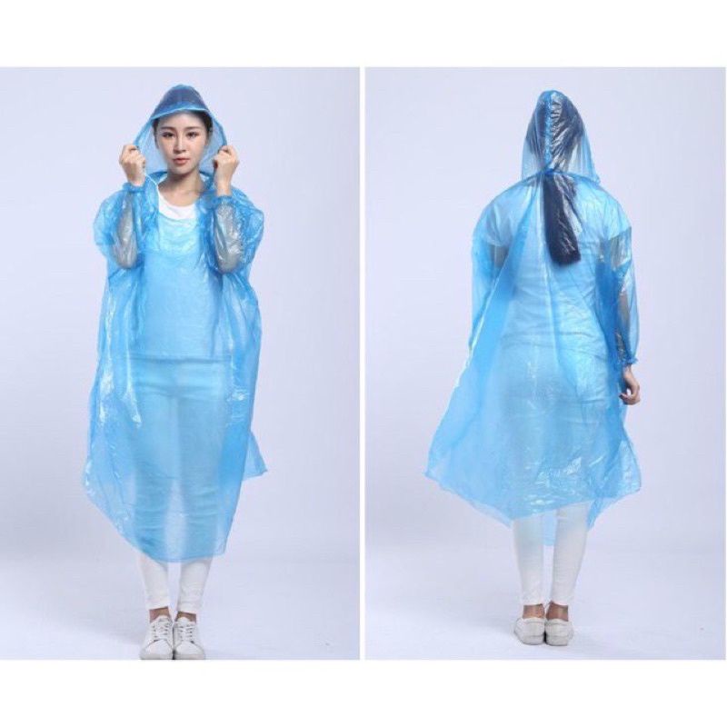 1 bộ áo mưa gió. Mặc 1 lần loại to dài