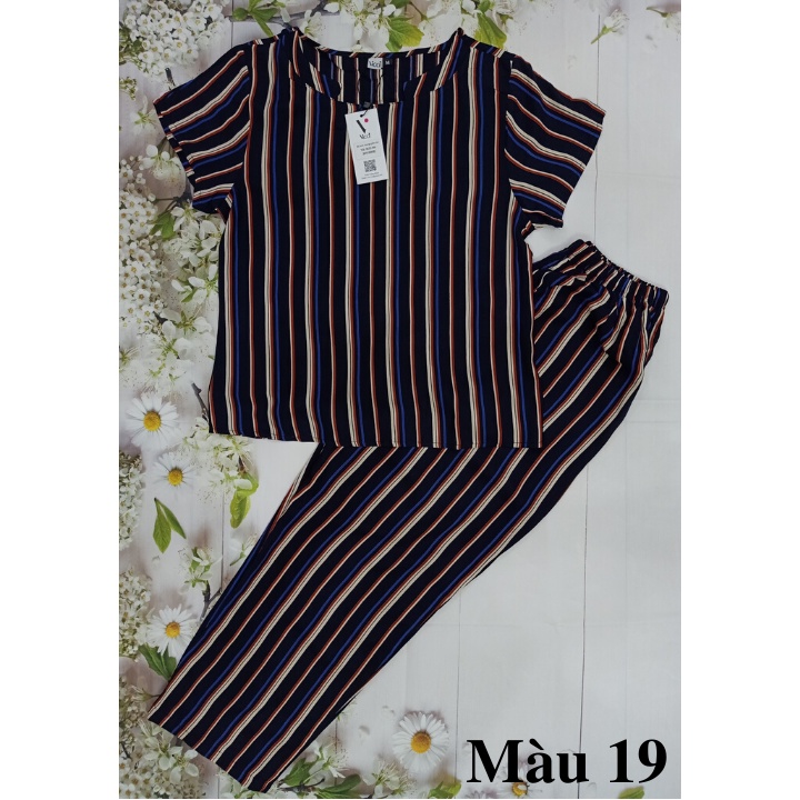 Bộ mặc nhà lanh nhung Vicci BGD.006 nhiều họa tiết