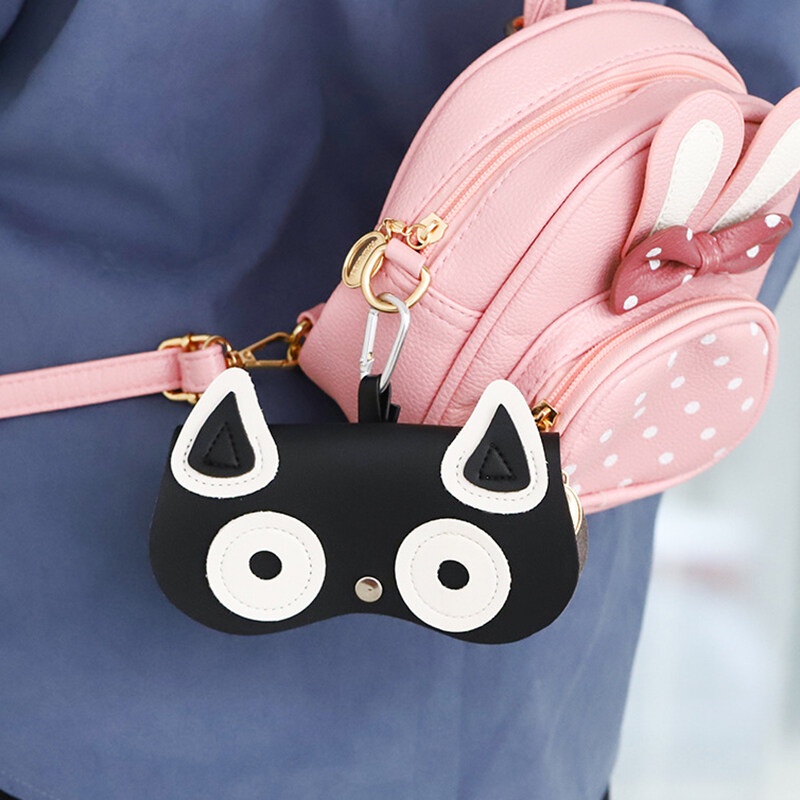 Hộp Đựng Mắt Kính Chống Nắng PTQ Kèm Móc Hình Động Vật Hoạt Hình Trang Trí Cho Người Lớn Và Trẻ Em