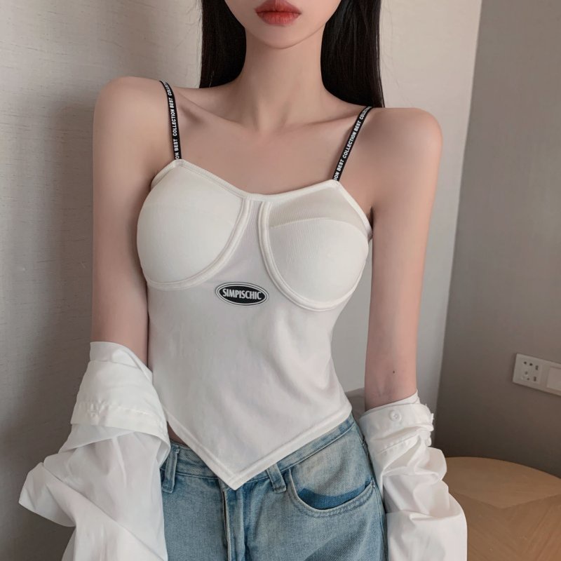 DUNEA Áo Hai Dây Trễ Vai Thiết Kế Quyến Rũ Thời Trang Cho Nữ