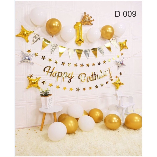 Set Bóng Bay Trang Trí Thôi Nôi,Bóng BayTrang Trí Sinh Nhật Bé Trai Bé Gái