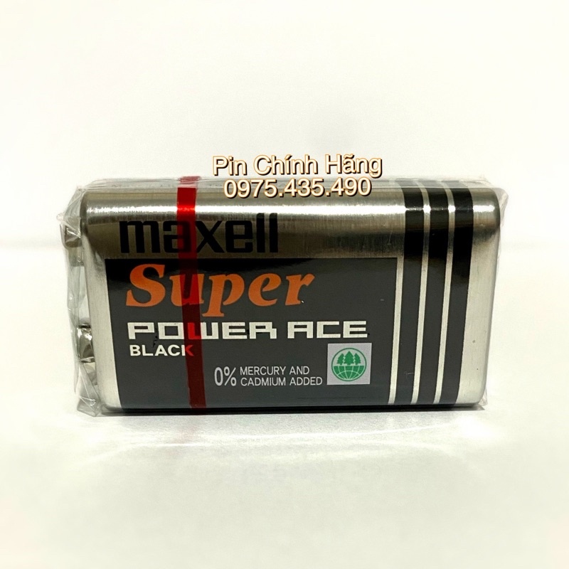 Hộp 10 Viên Pin 9V Maxell 6F22  Hàng Chính Hãng