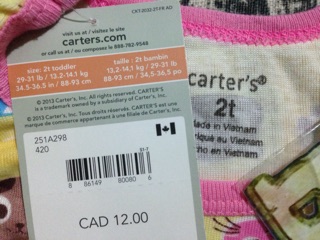 Bộ Carter 's Ba lỗ xinh xắn