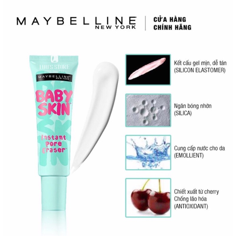 💥Kem lót MAYBELLINE New Baby Skin Instant pore Eraser💥