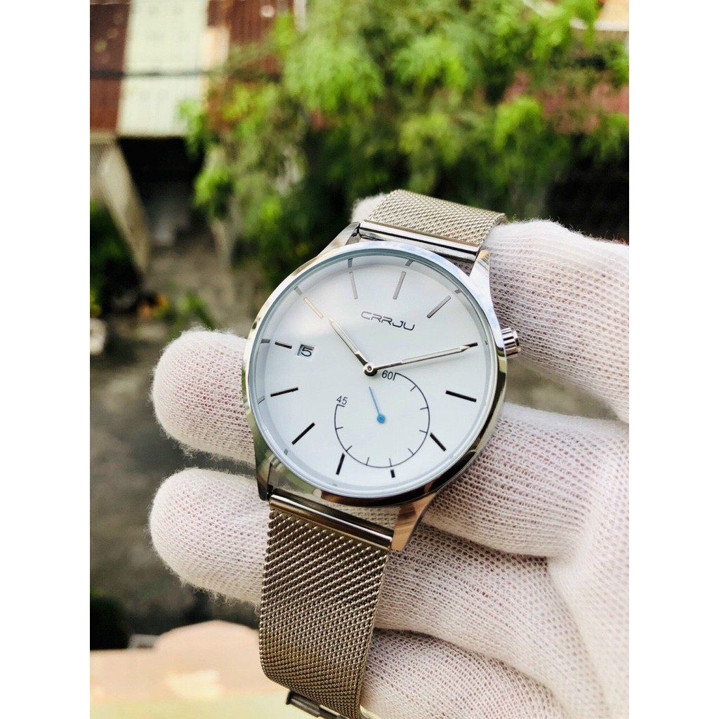 [Hàng xịn] ĐỒNG HỒ NAM DÂY LƯỚI CRRIU ( TẶNG KÈM HỘP ) | BigBuy360 - bigbuy360.vn
