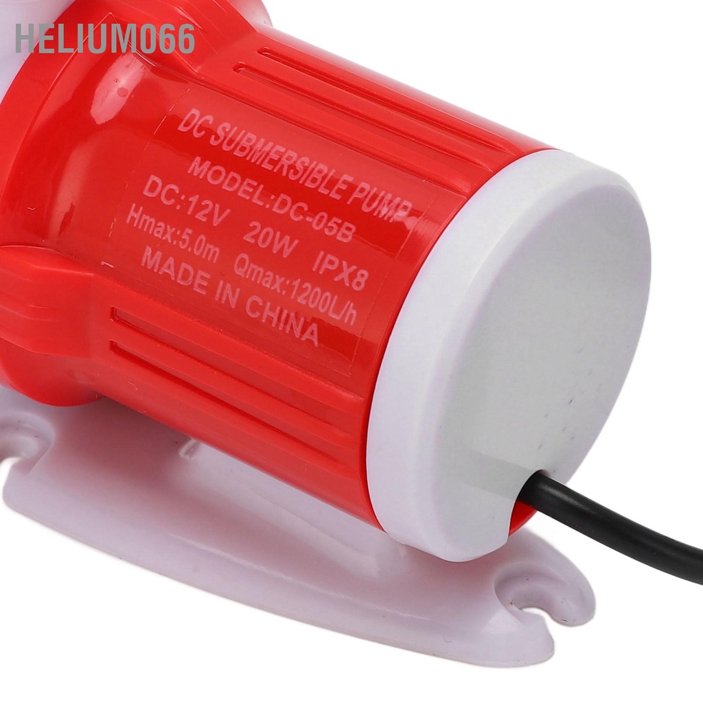 Máy bơm tăng áp Nước tuần hoàn không chổi than 1200L / h 20W DC12V cho Bể cá Helium066