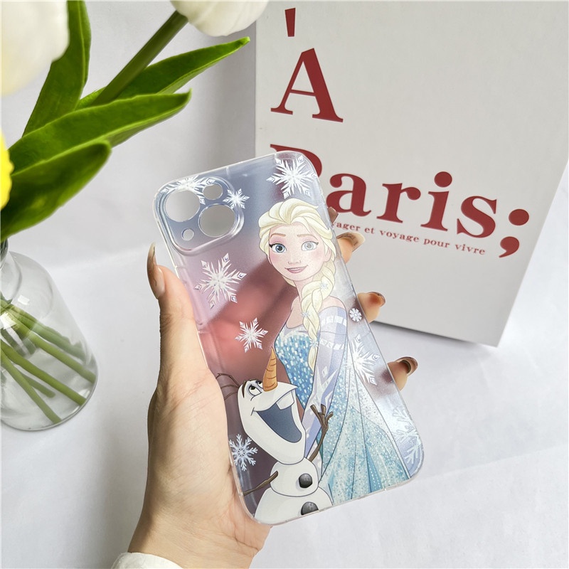 Ốp điện thoại mềm hình Frozen thích hợp cho Iphone 13/12/11 pro max 7/8+ 13pro xr/xs max 12mini