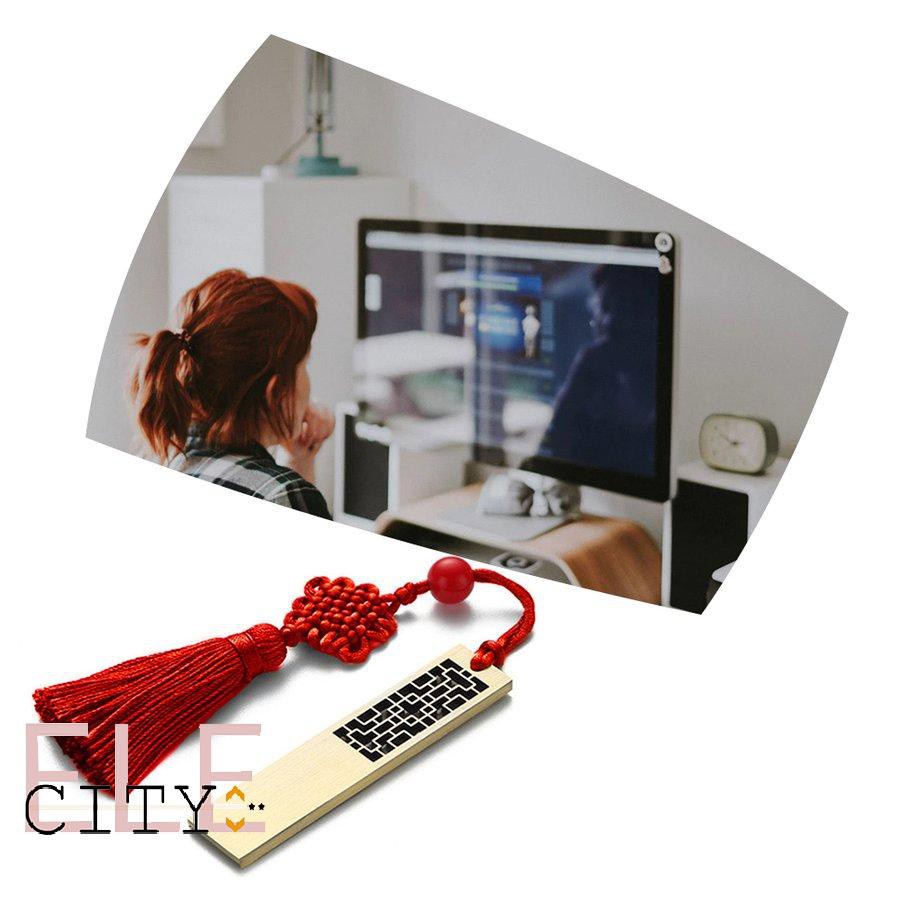 ✨ELE✨Chinese Window Tracery Design Usb Flash Drive Metal Pen Drive U Disk
