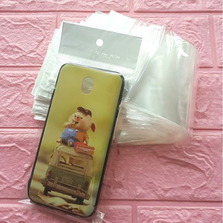 500g Túi Opp dán mép (Treo) 9x18cm (+ 4cm + 4cm) - Túi ni lông băng keo dán miệng - Bao nilon dán miệng