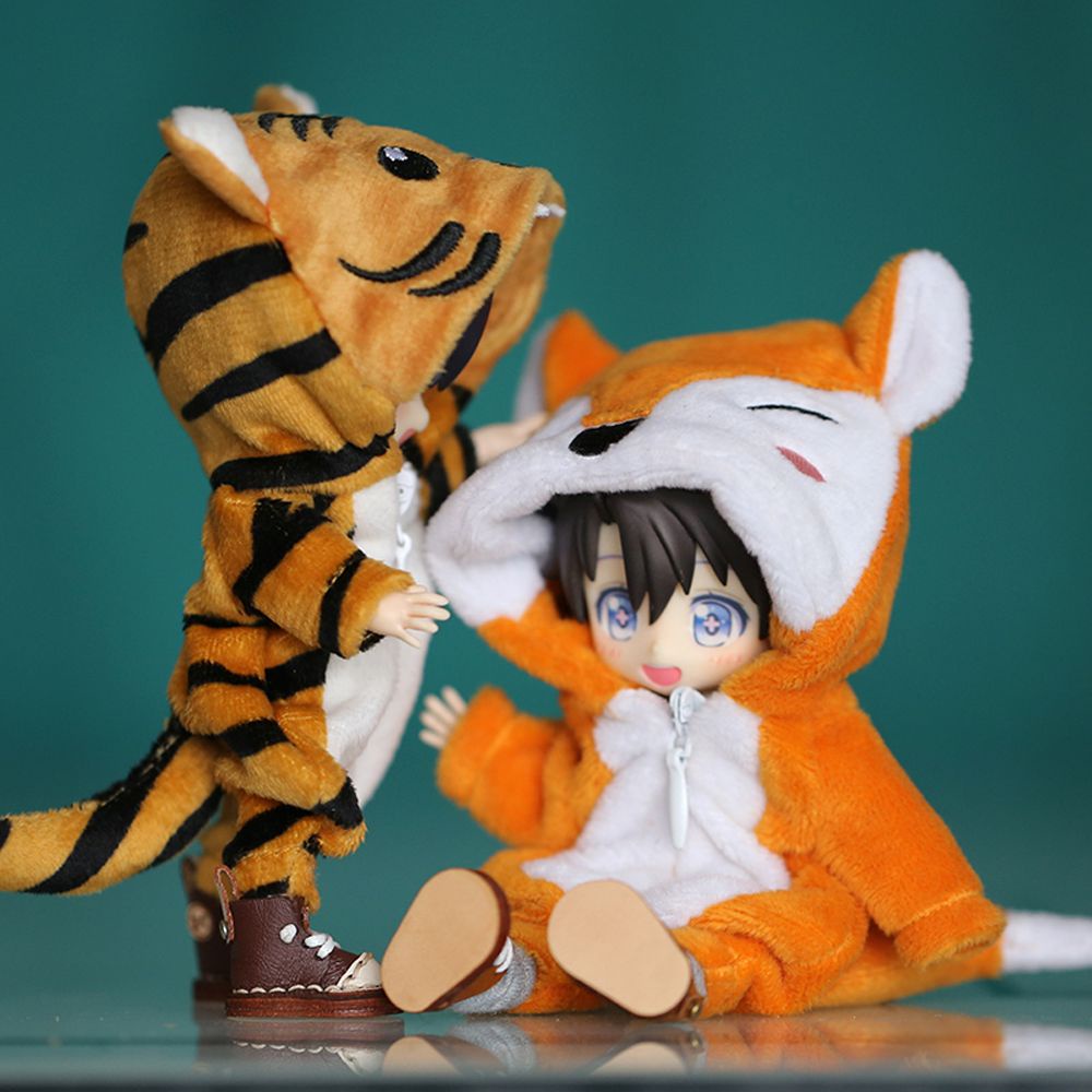 Áo liền quần hoạt hình/ khủng long dành cho búp bê đồ chơi BJD GSC YMY Molly 1/12 BJD Ob11 dùng làm quà tặng DIY